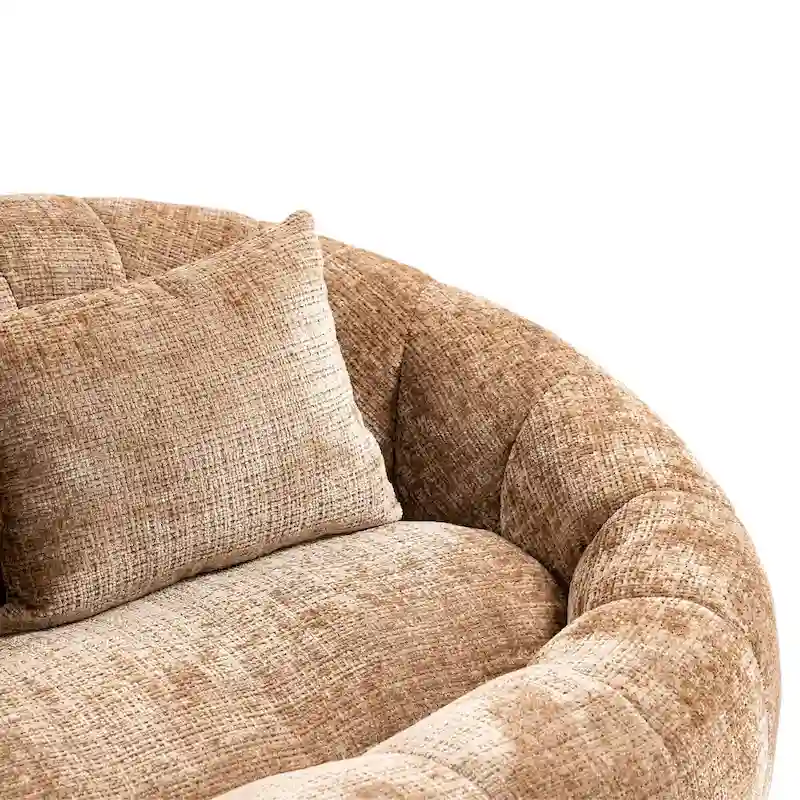 Coffee Modern 59 Chenille Loveseat Chaise Lounge Chair
