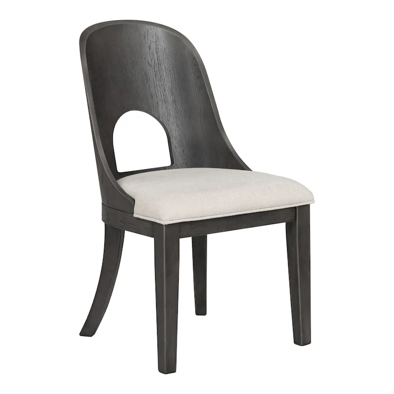 Piez Modern 5-Piece Solid Wood Round Dining Set