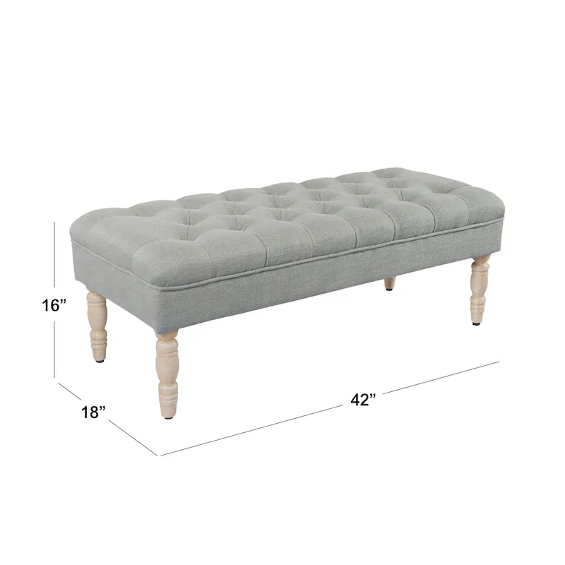 HomePop Classic Tufted top Upholstered Bench