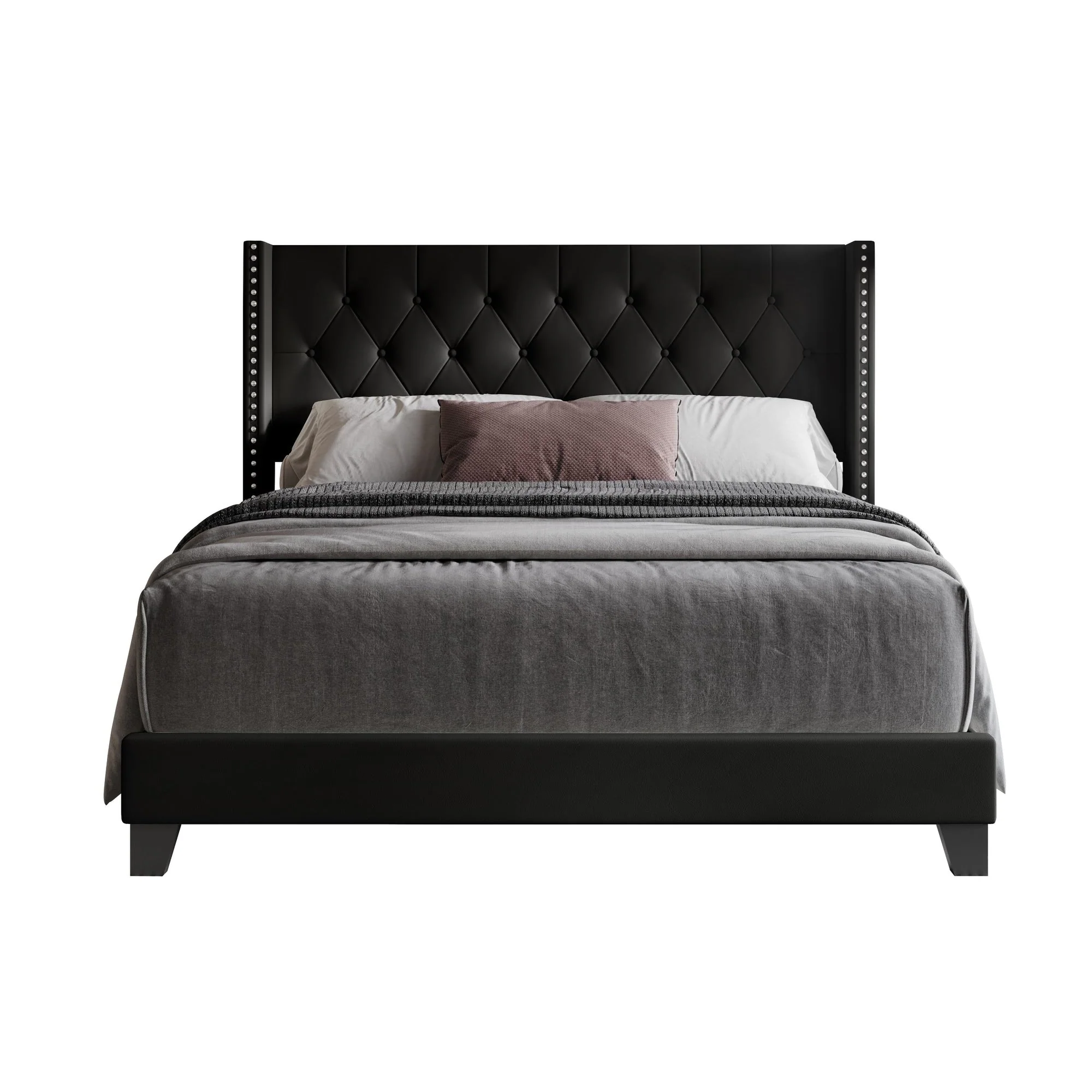 Homer Tufted Upholstered Panel Bed