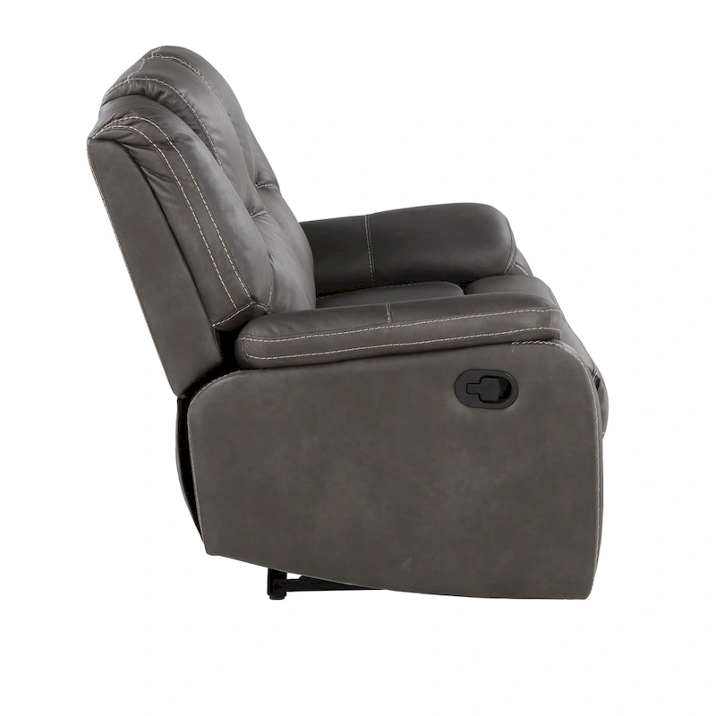 Steve Silver Kameryn Faux Leather Manual Reclining Loveseat