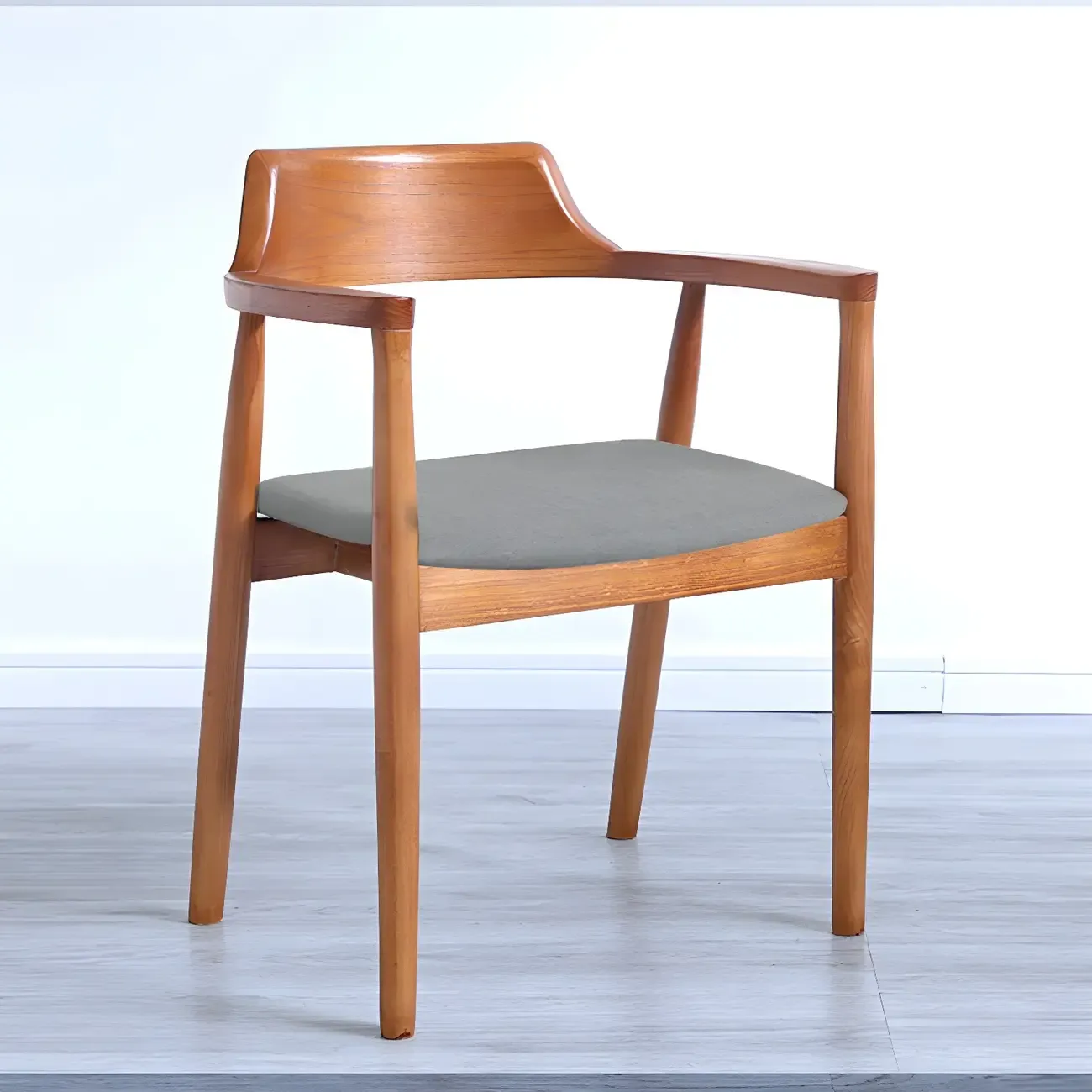 Mid Century Solid Wood Dining Chair Set of 2