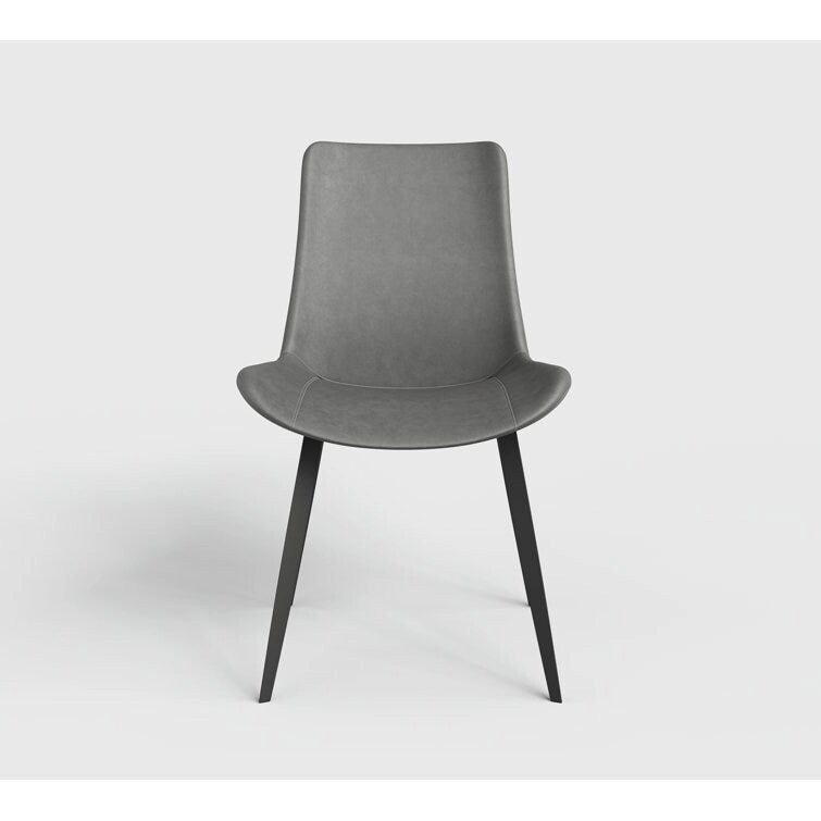 Stateside Suede Leather Covered Dining Chair (Set of 2) - N/A