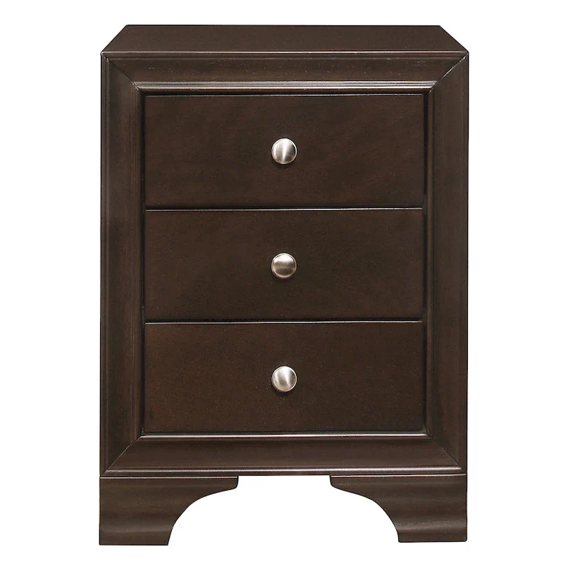 19-Inch Nightstand with 3 Drawers