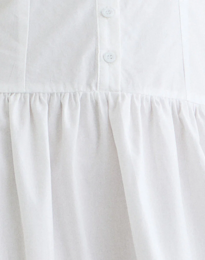 Tamashi Off the Shoulder Maxi Dress in White