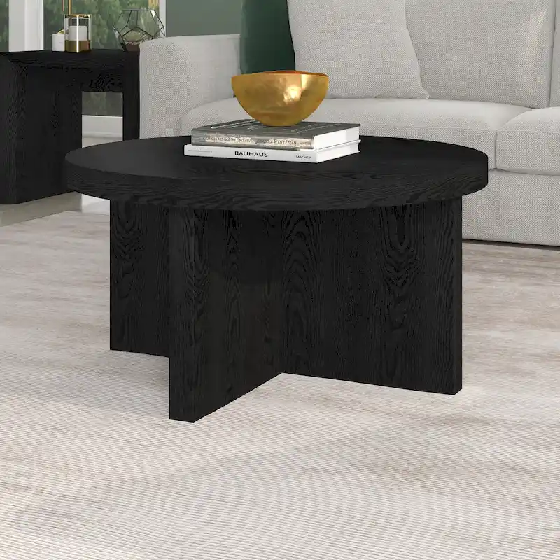Elna 33  Wide Round Coffee Table - 33  Wide