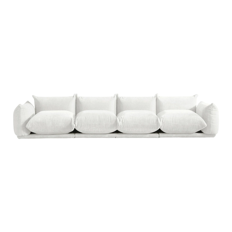 Modular Upholstered Sectional Sofas Chenille Fabric Lounge Counches