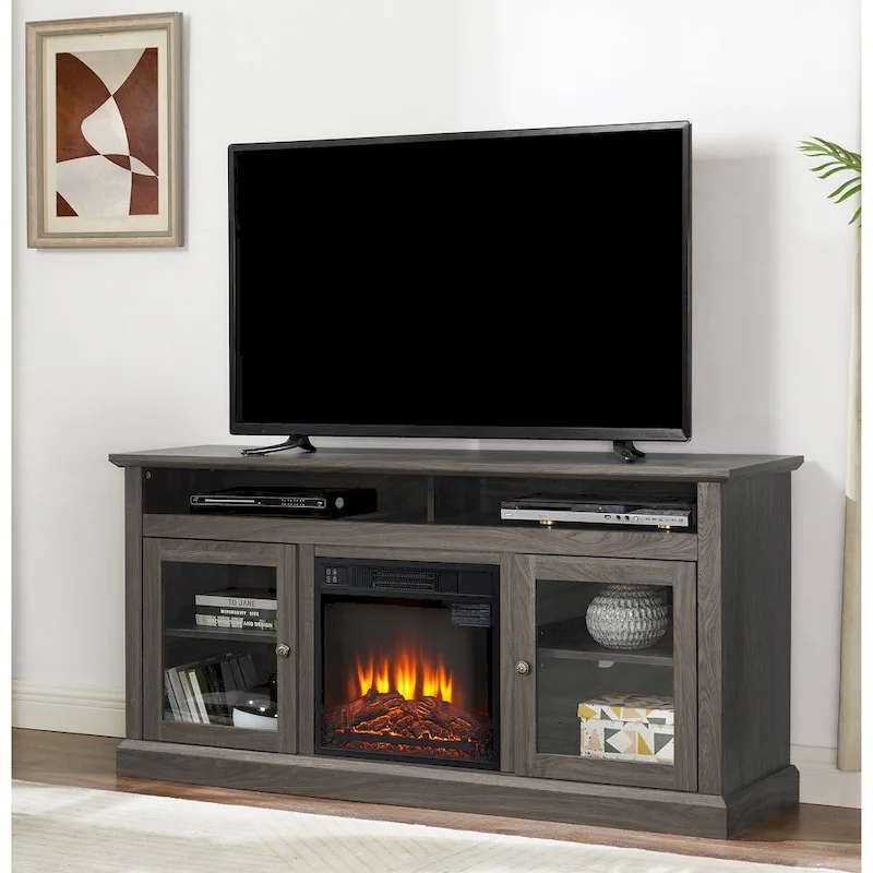 TV Stand With Insert 18 Fireplace