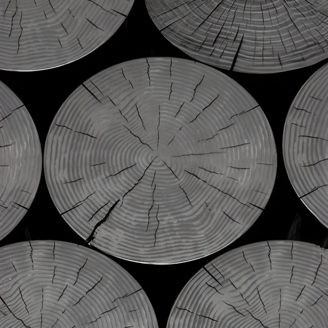 Modern Solid Wooden Black Coffee Table with Unique Design