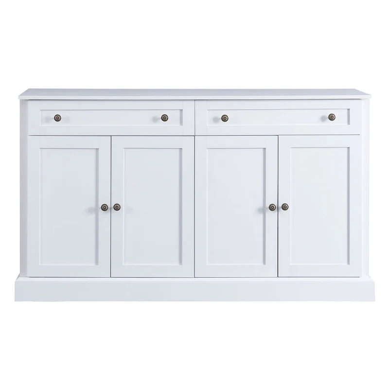 58.30 Inch MDF Sideboard with Adjustable Shelves