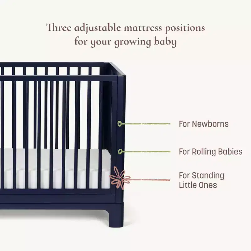 Little Seeds Posey 4-in-1 Convertible Crib