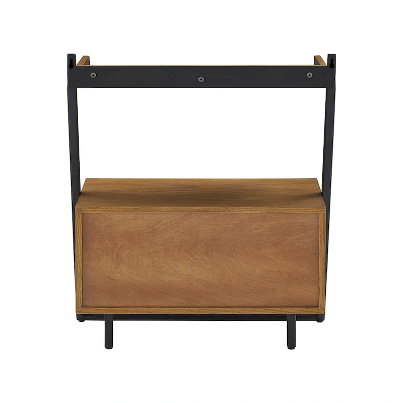Eldersley Two-tone Black & Oak finish Nightstand by iNSPIRE Q Modern