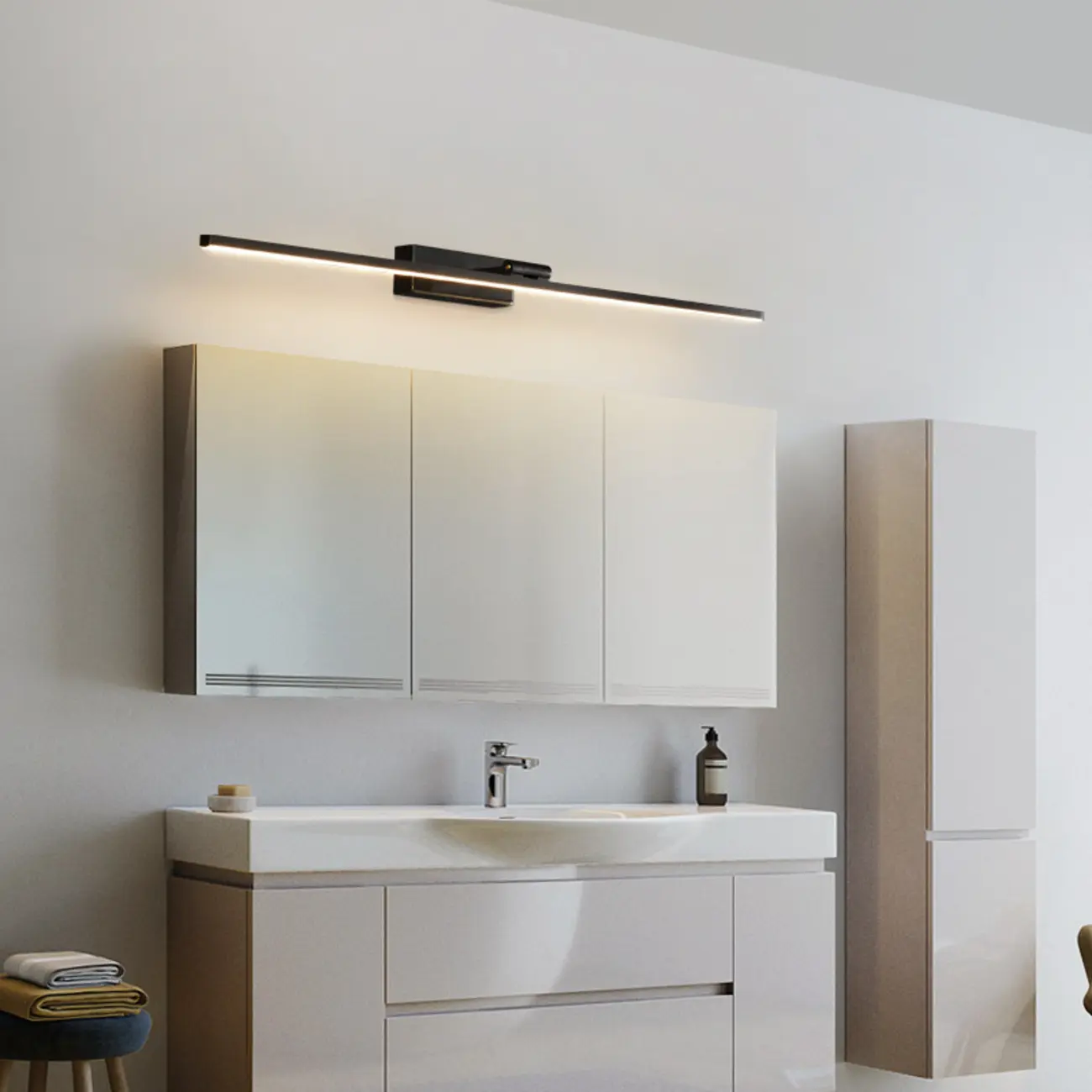 Modern Linear Bathroom Vanity Light with Third Gear Dimming