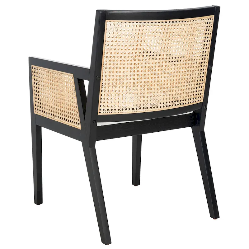 SAFAVIEH Couture Lupita Rattan Dining Chair - 21.9 W x 24.8 L x 33.9 H - 22Wx25Dx34H