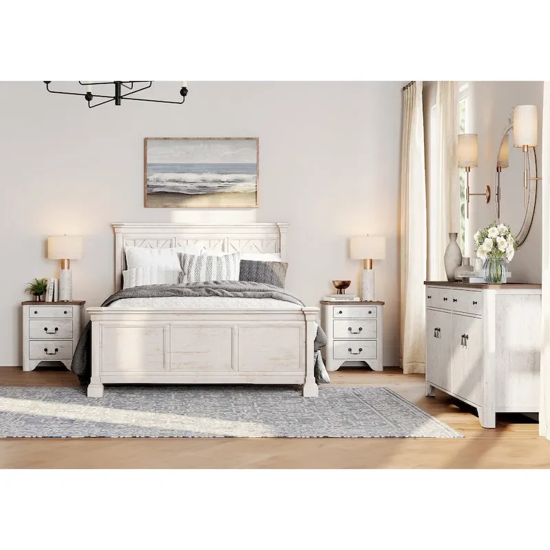 WAMPAT Farmhouse 3PCS Bedroom Set, 59