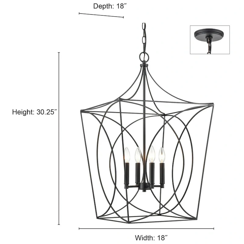 Millennium Lighting Tracy Pendant light in Matte Black