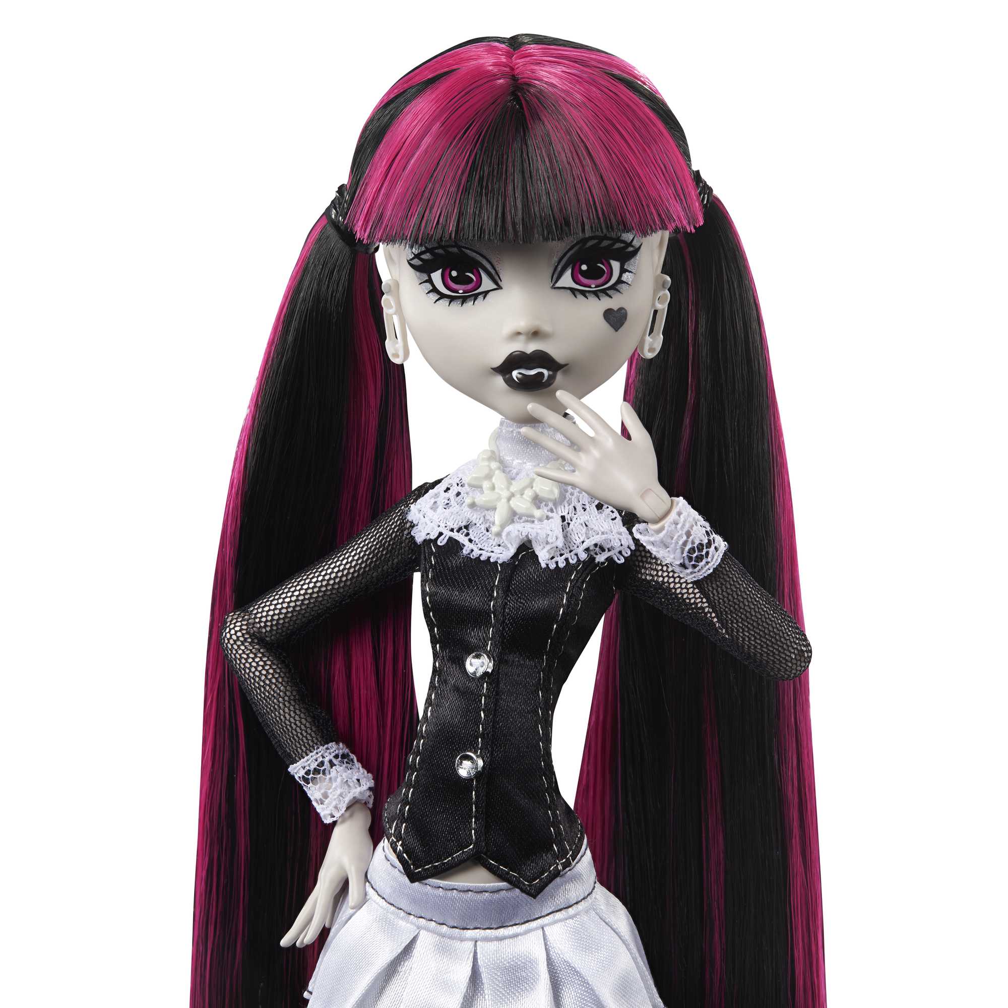 Monster High-Poupée Draculaura-Poupée en Noir et Blanc Avec Posters