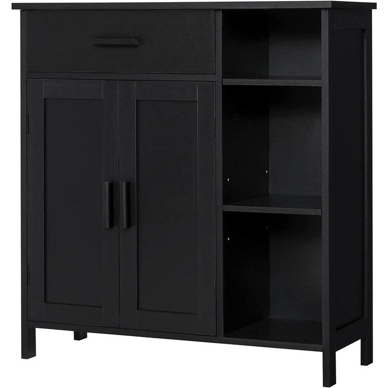 Storage Cabinet with Doors and Shelves - 11.8 D x 29.5 W x 31.6 H