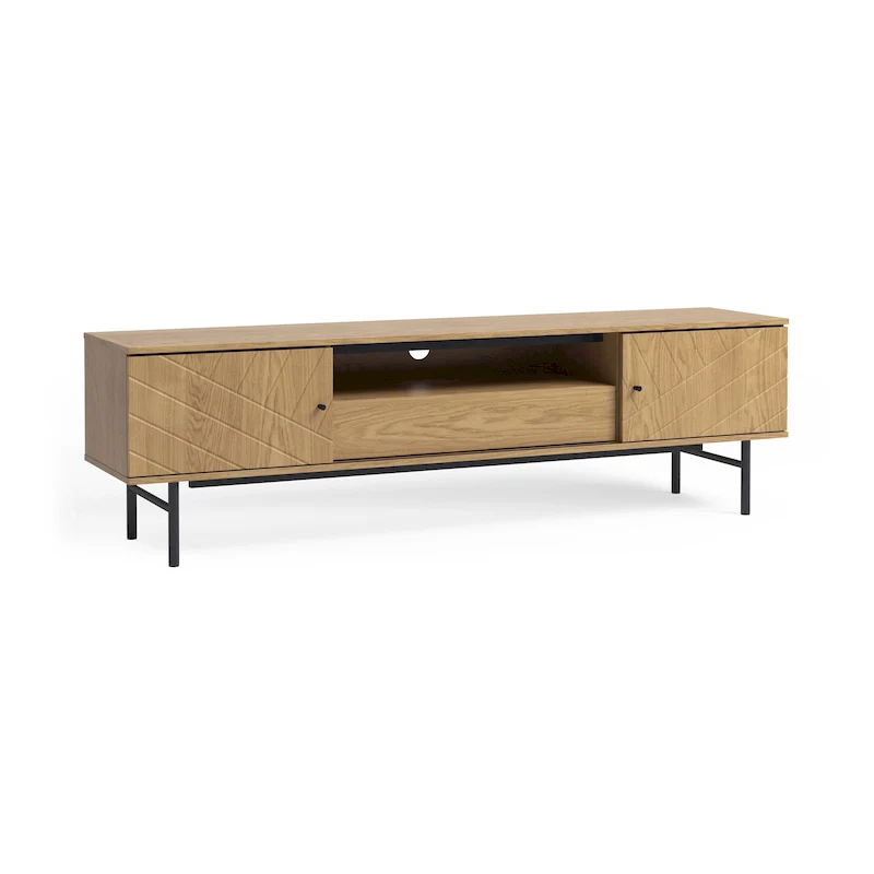 70.6 Media Console Oak Effect TV Stand