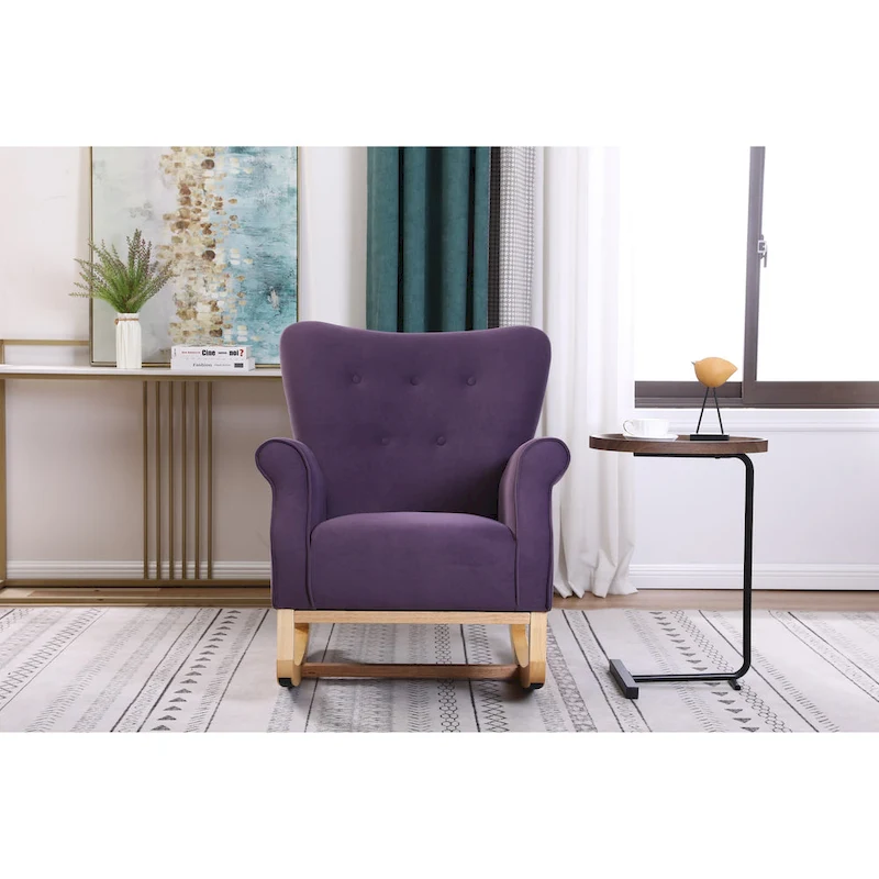 Velvet Rocking Chair