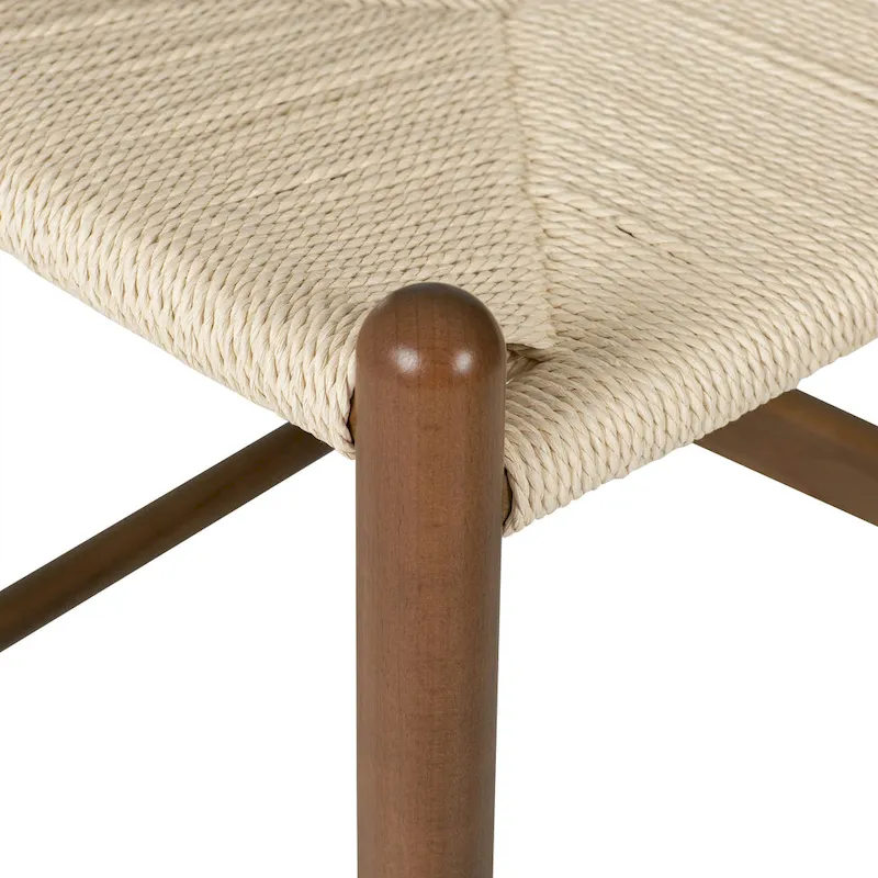 Poly & Bark Weave 23.5 Seat Height Counter Stool - Solid Wood with Woven Seat