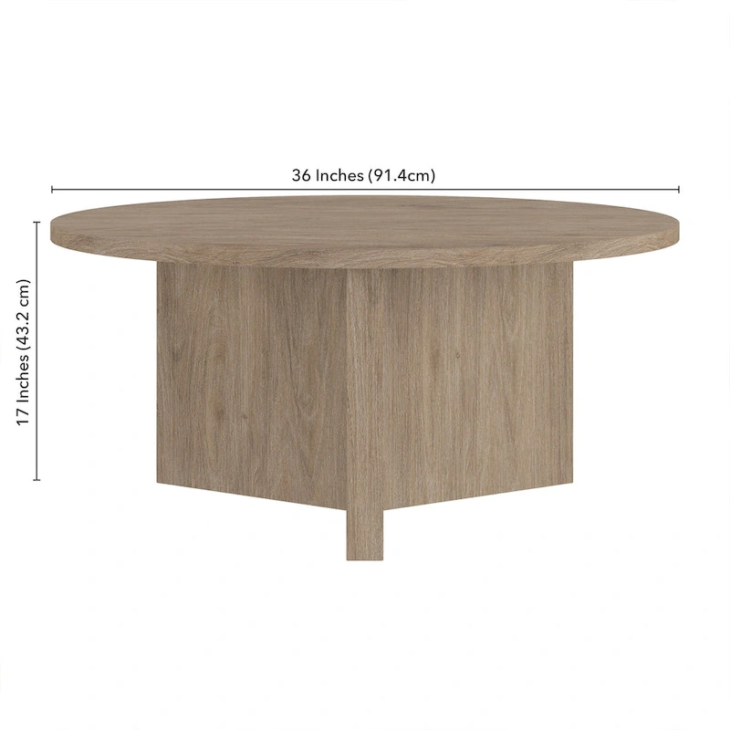 Anders 36 Wide Round Coffee Table - 36 Wide