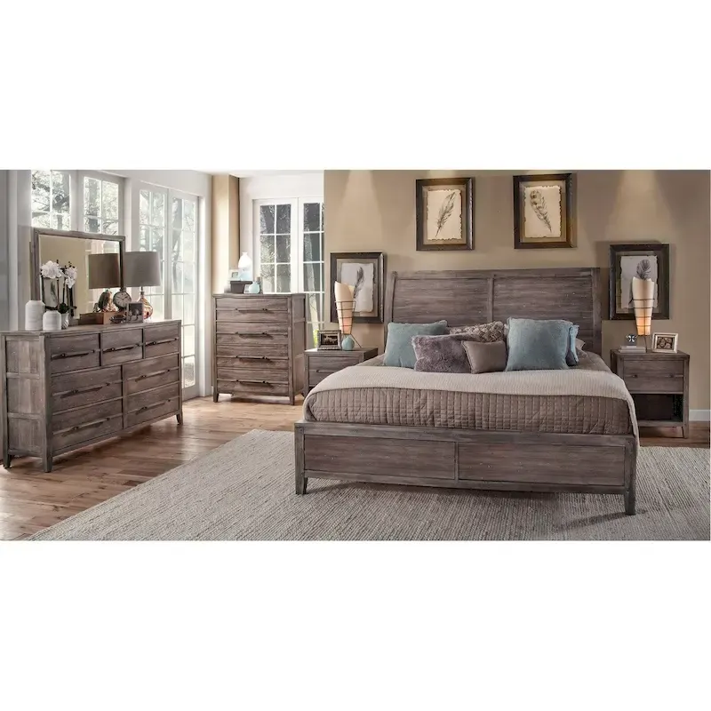 Asher Sleigh Bed