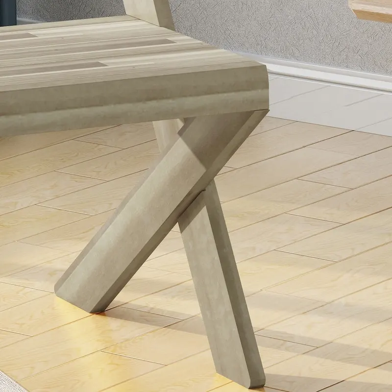 Farmhouse Acacia Wood Bench by Christopher Knight Home