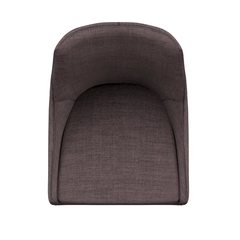 Sasha Espresso Barrel Back Counter Stools (Set of 2) iNSPIRE Q Modern