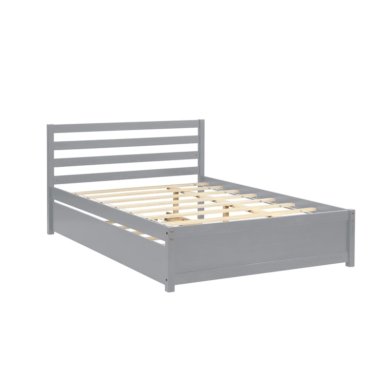 Grey Full Bed with Trundle