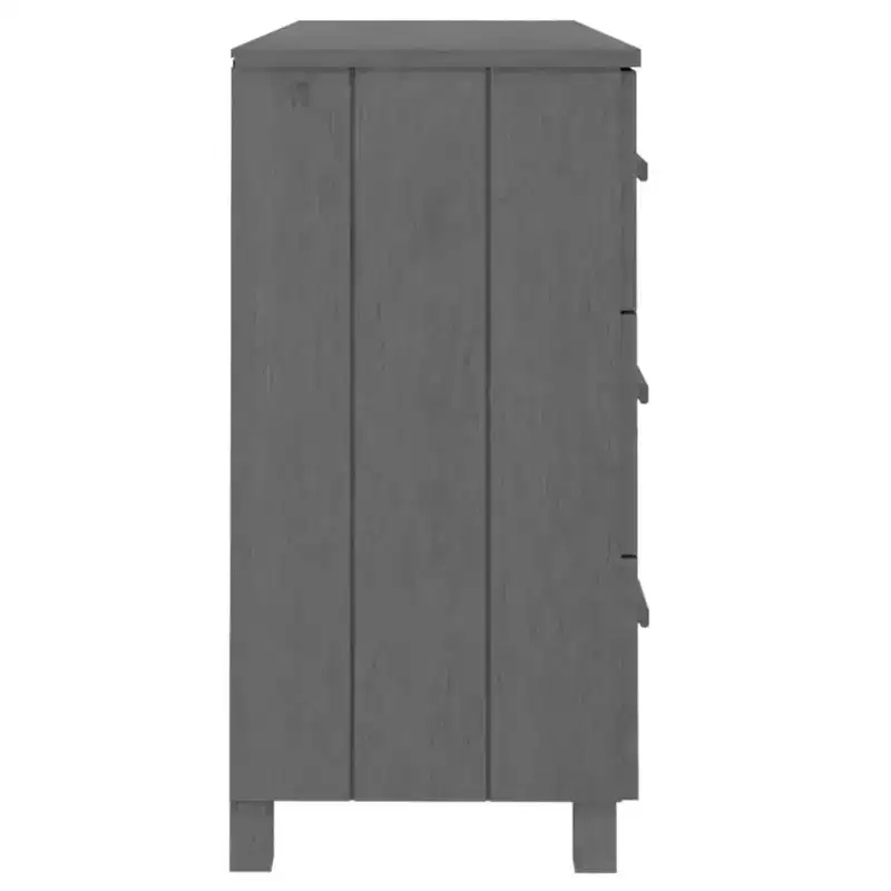 vidaXL HAMAR Dresser Dark Gray 44.5x15.7x31.5 Solid Wood Pine