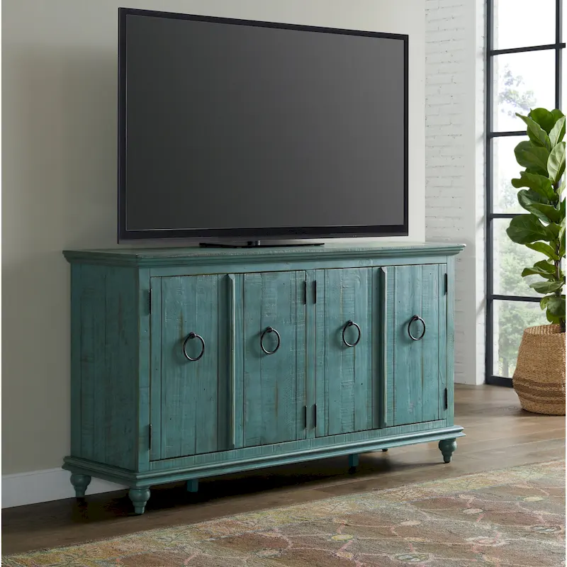 Garden District Solid Wood 65 TV Stand Console
