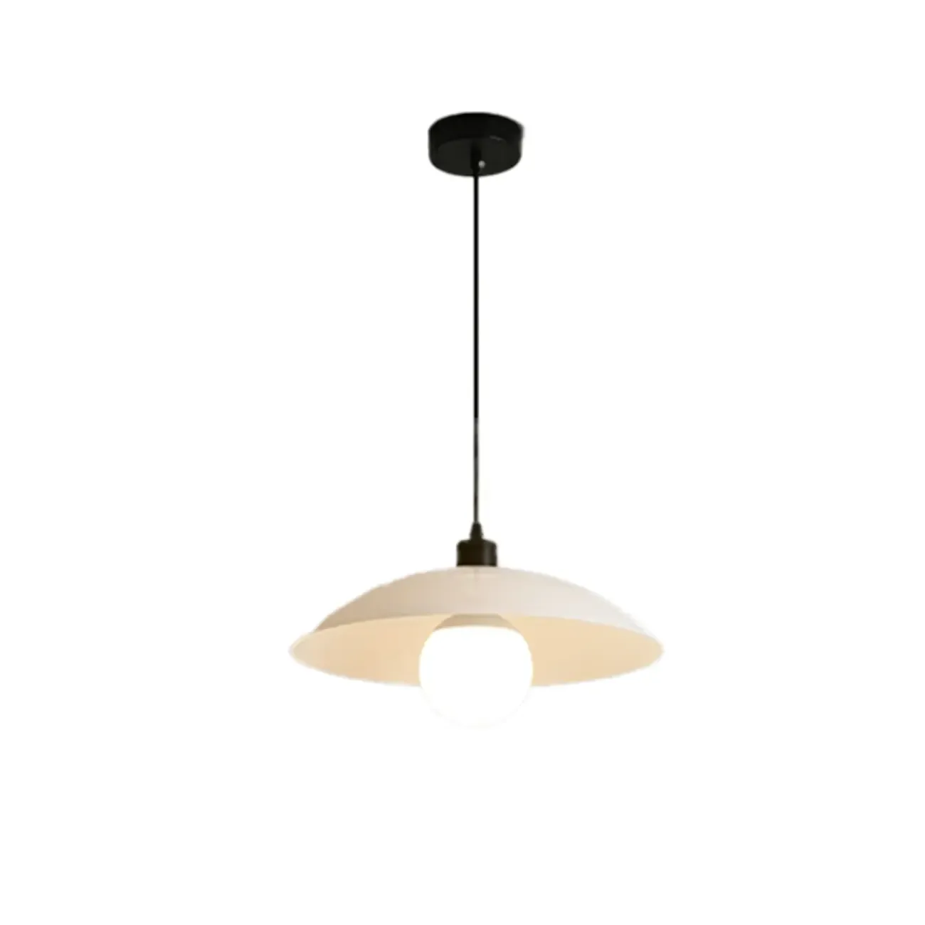 Modern White Glass Adjustable Dining Pendant Lighting