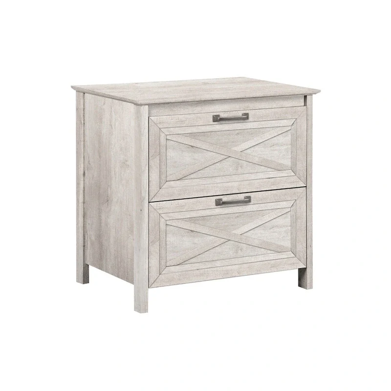 Saint Birch Honduras Washed Gray 2-drawer Lateral Filing Cabinet
