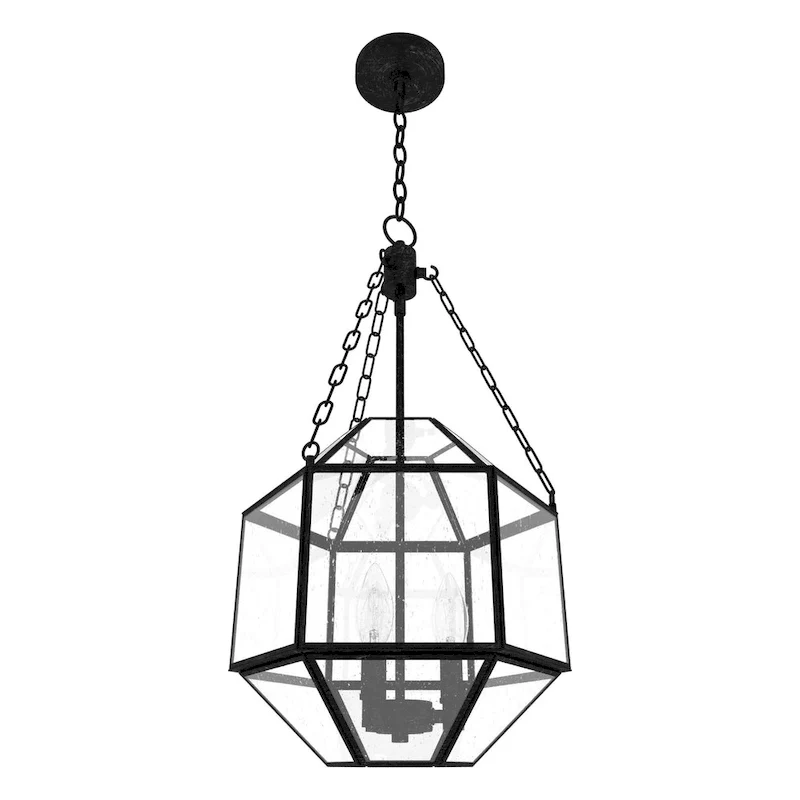 Hunter 15  Indria 3-Light Pendant - Dining Room, Island, Entry - Industrial, Transitional, Geometric