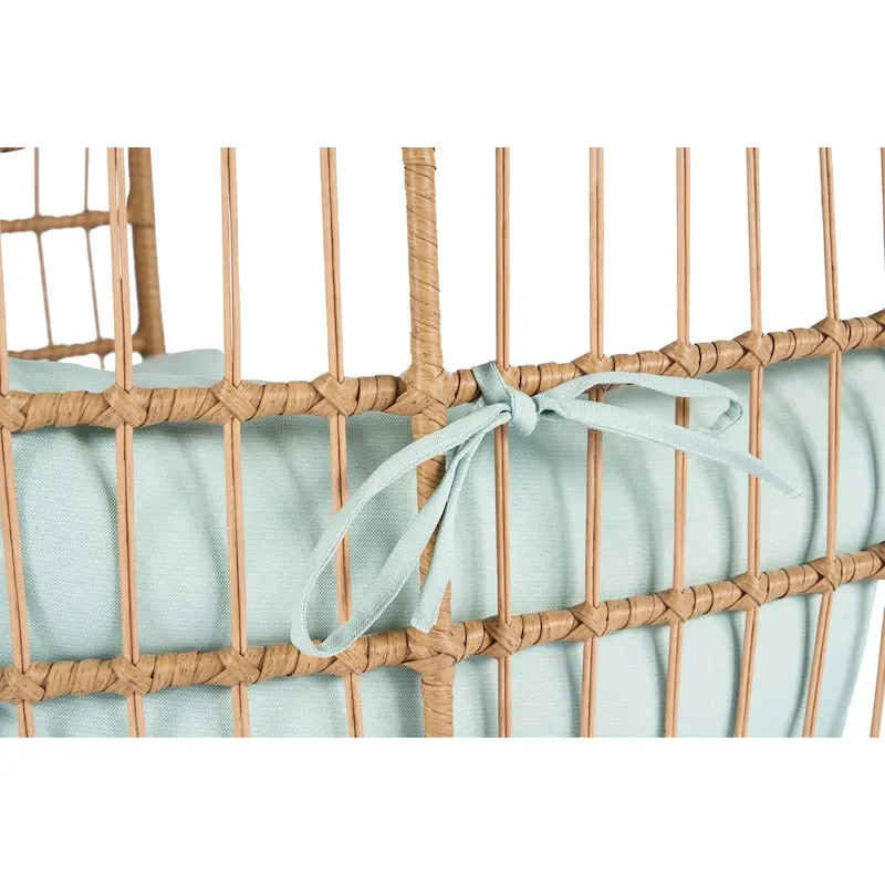 Steel Frame Wicker Egg Chair Max 440lb Capacity