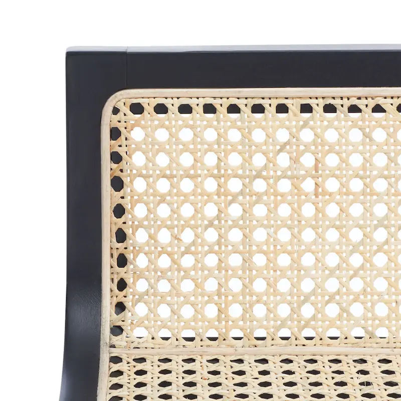 Natural Cane Low Back Counter Stool