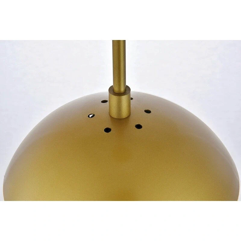 Frosted White Glass 1-Light 8-inch Pendant