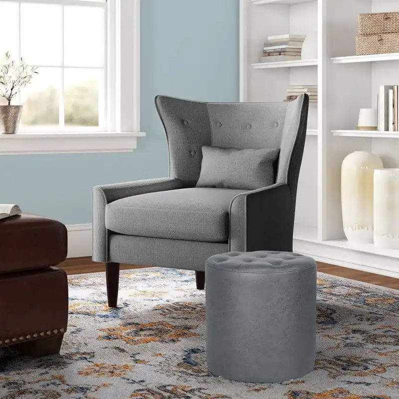 Adeco Upholstered Ottoman