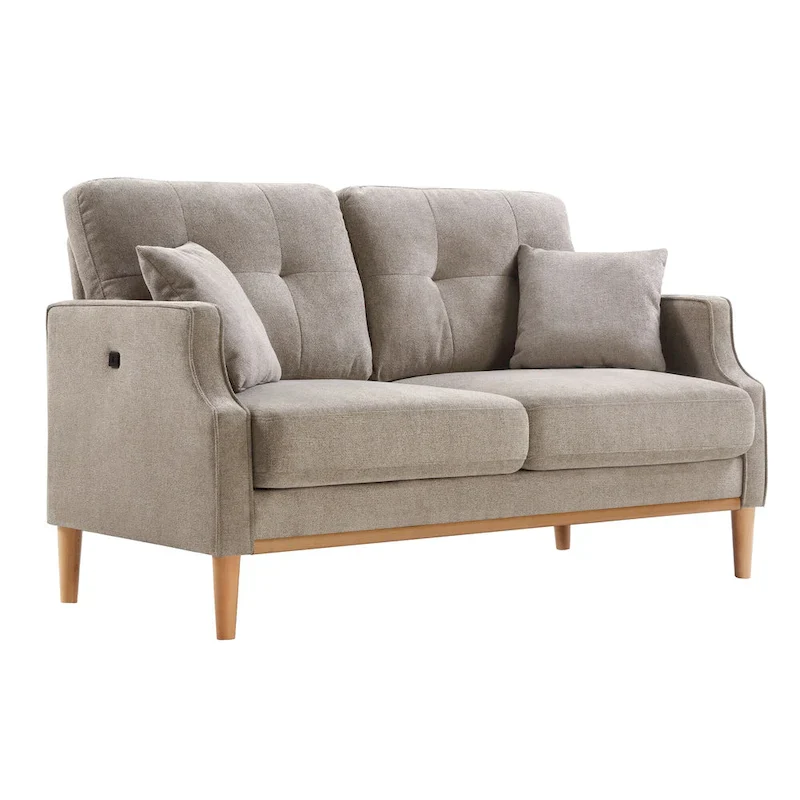 Loveseat With Waterproof Fabric,USB Charge