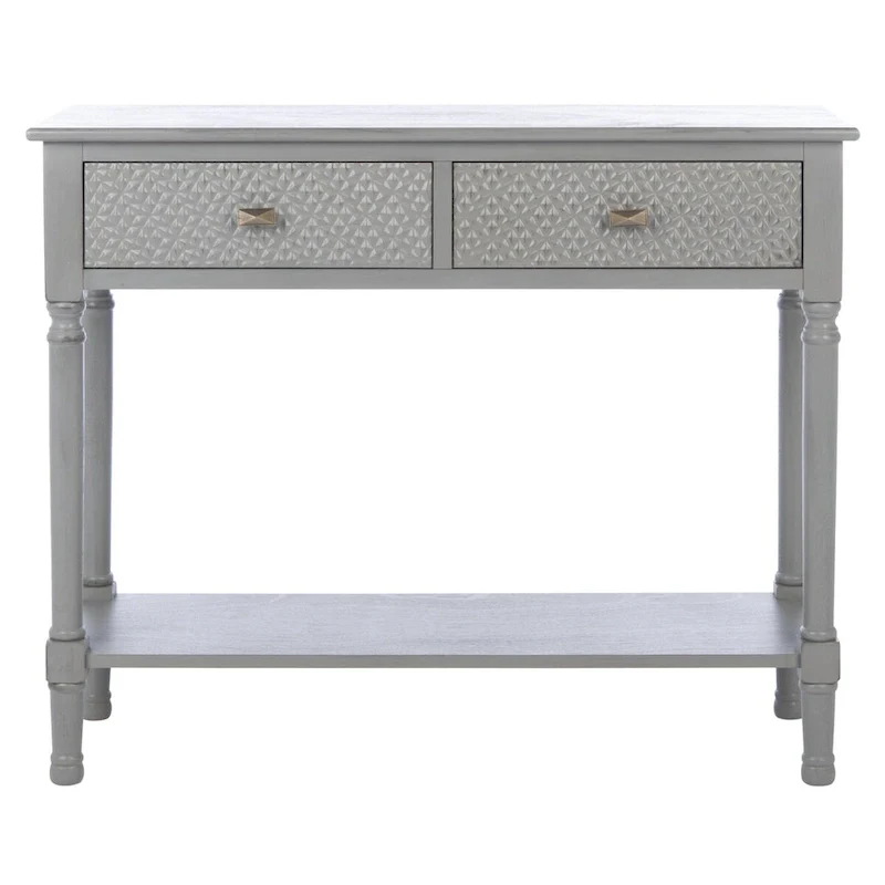 SAFAVIEH Salina 2-Drawer Console Table - 35.5 W x 13 L x 29.5 H - 36Wx13Dx30H
