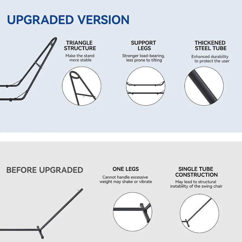 Sigle 2 Person Classic Hammock with Stand