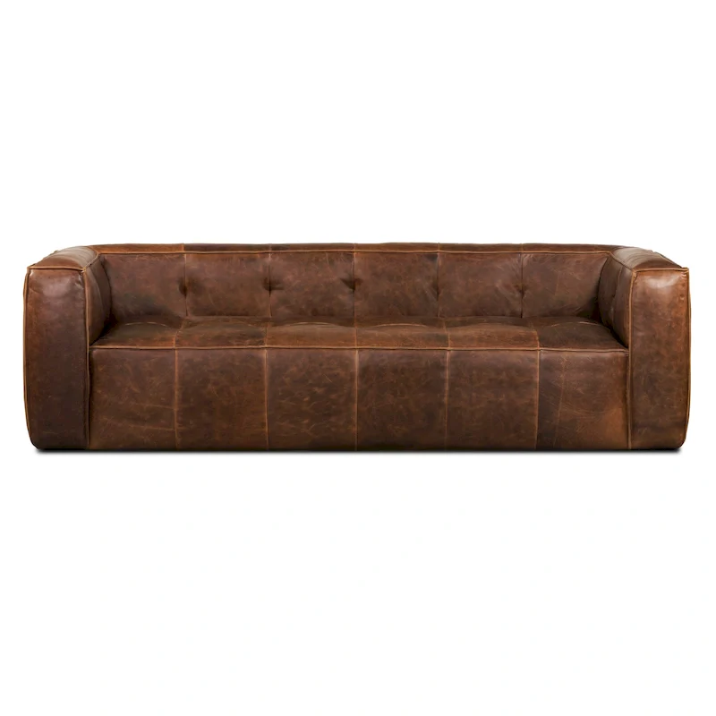 Poly & Bark Capa 92 Sofa - Full Grain Genuine Italian Leather