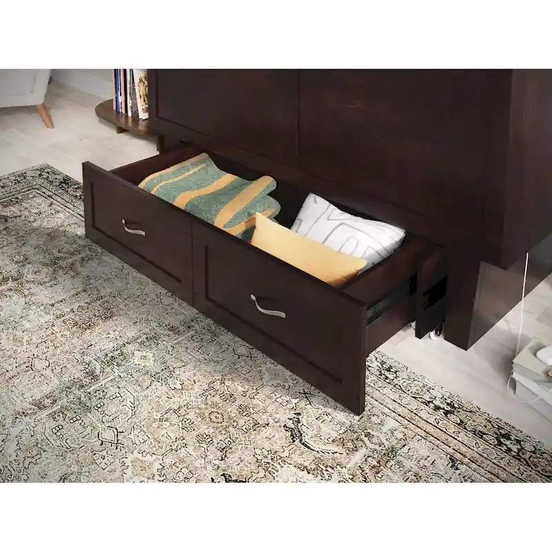 Queen Murphy Bed Chest with Mattress