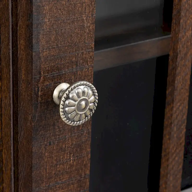 TV stand with electronic fireplace and remote control