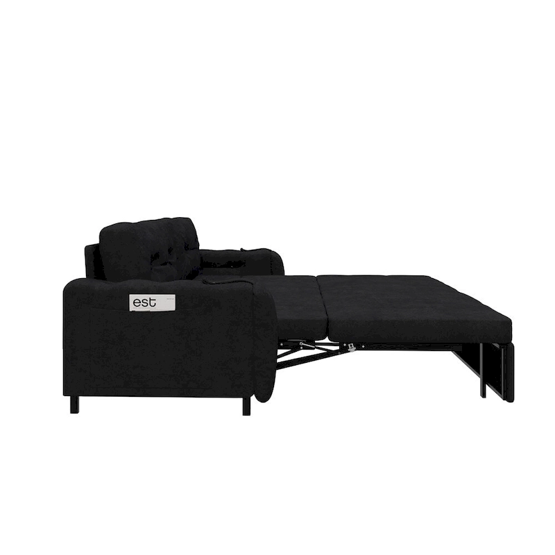 66.2Queen Pull Out Sofa Bed,Hydraulic System Convertible Sleeper Sofa