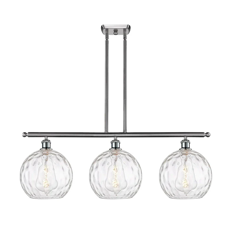 Innovations Lighting Athens Water Glass 3 Light 37  Stem Hung Island Light