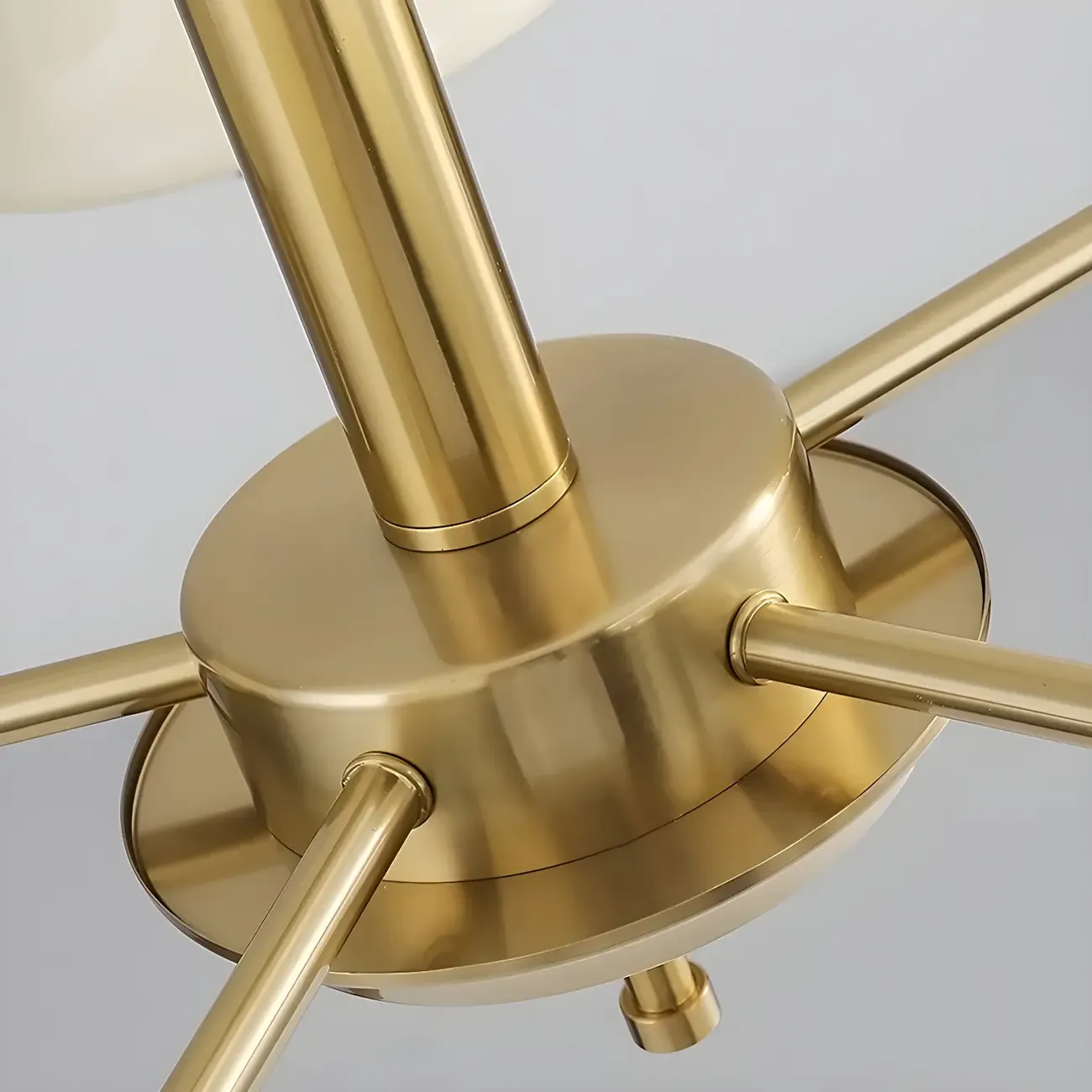 Modern Elegant 3-5 Lights Beige Glass Large Chandelier