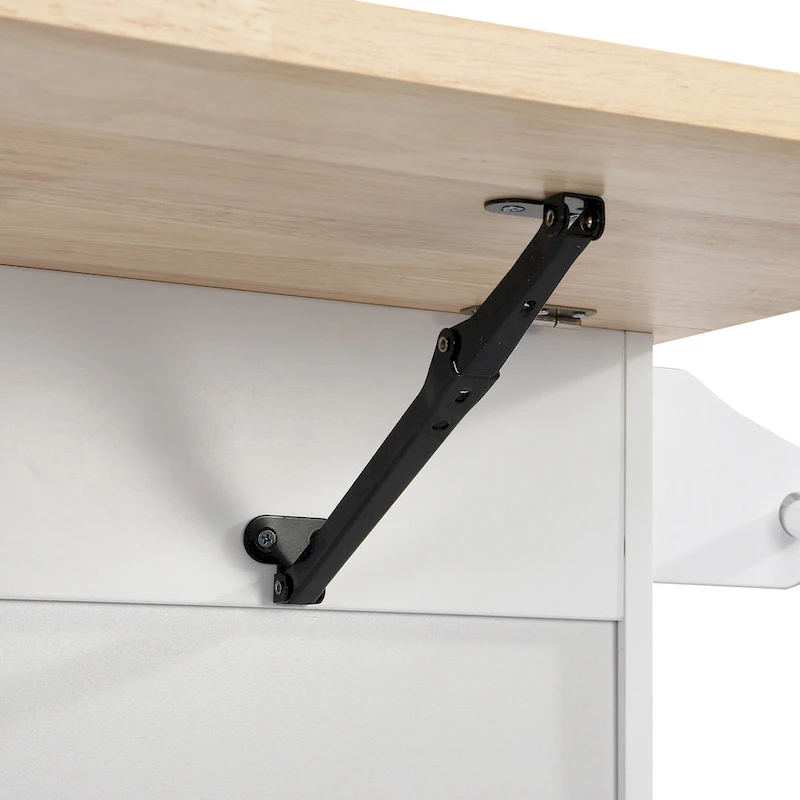 3-Piece Farmhouse Dining Set with Drop Leaf & 2 Chairs