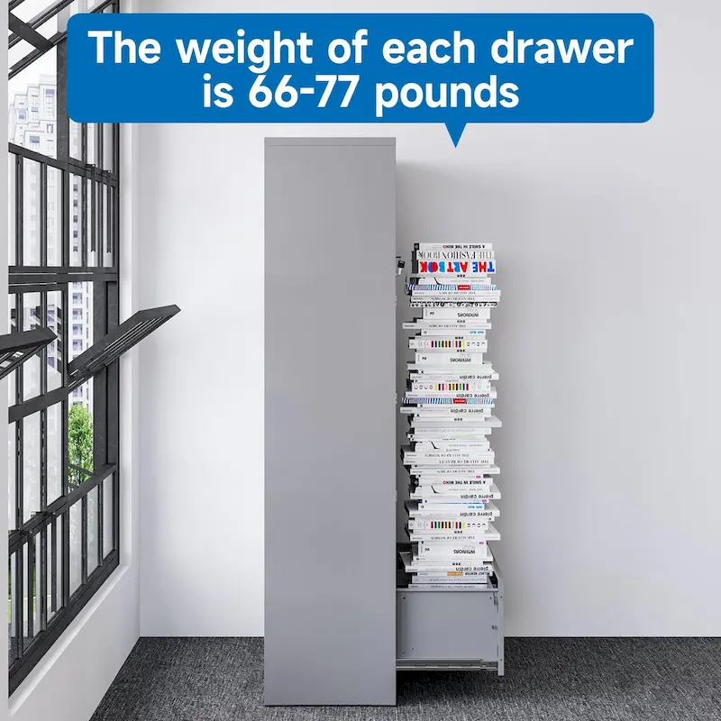 Steel Lateral File Cabinet with Lock